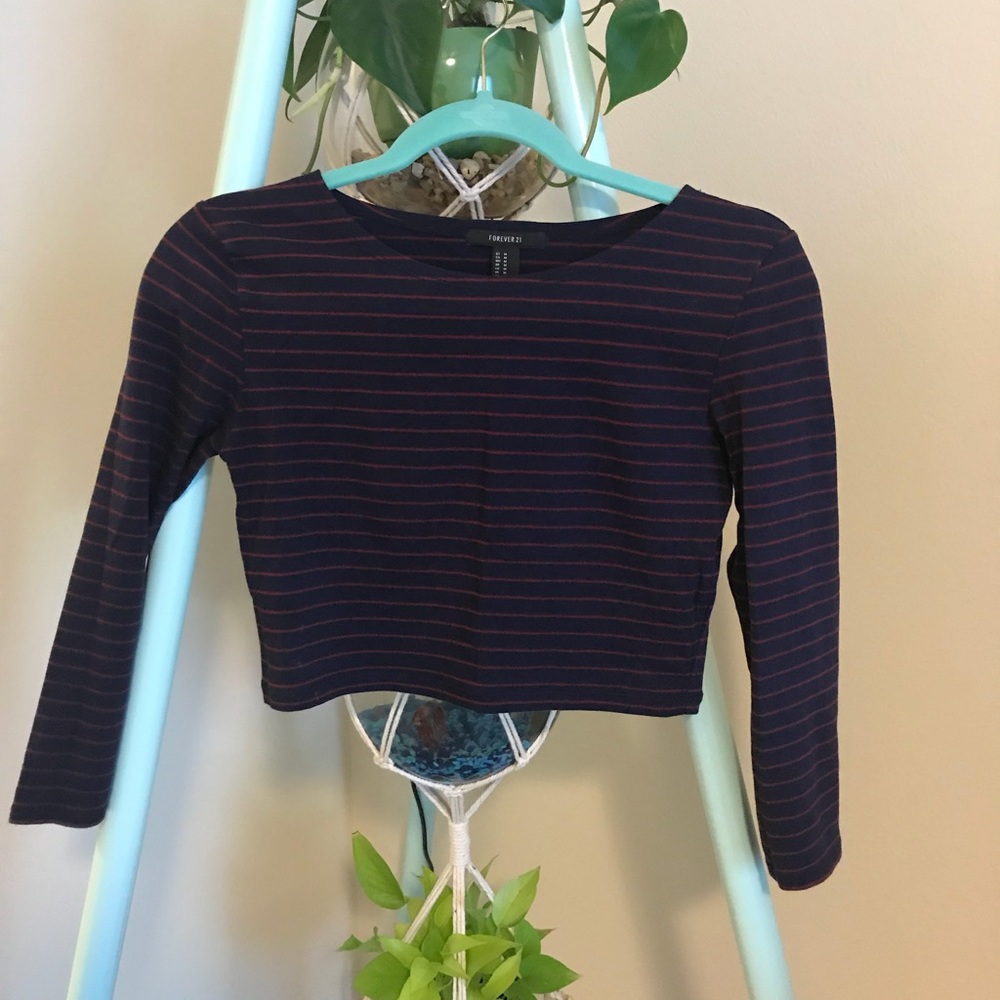 Parisian Inspired Forever 21 Quarter Sleeve Crop